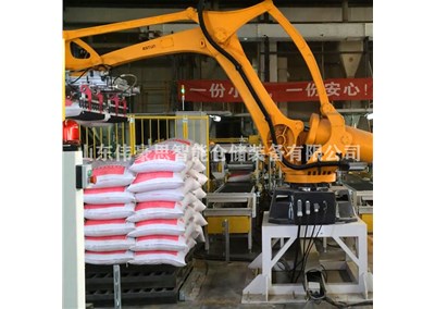 50KG花生粕全自動碼垛機(jī) 江蘇碼垛機(jī)器人制造商