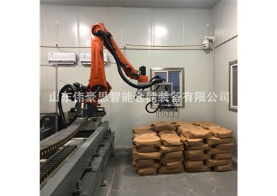 膨潤(rùn)土粉視覺(jué)拆垛機(jī) 拆垛機(jī)器人非標(biāo)定制