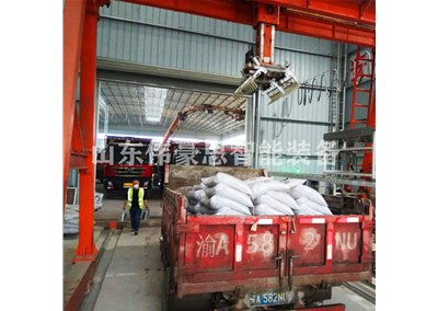 50KG濃堿粉全自動裝車機(jī) 自動裝車機(jī)械手工作流程