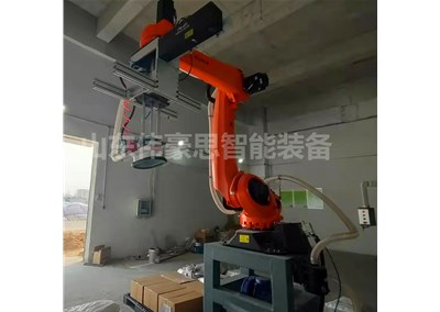 稀土粉自動(dòng)拆垛拆包線(xiàn) 拆垛機(jī)器人作業(yè)現(xiàn)場(chǎng)