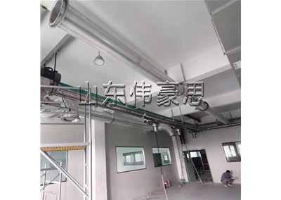 石膏粉管鏈式輸送機 管鏈輸送設備現(xiàn)場實拍