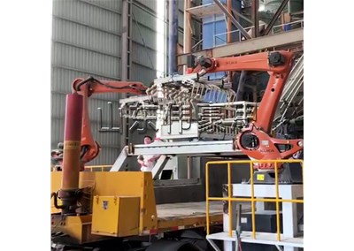 氧化鈣粉裝車(chē)機(jī)械手 全自動(dòng)機(jī)器人裝車(chē)機(jī)