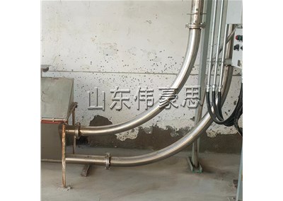 橡膠粉管鏈式輸送機 粉體管鏈式輸送機現(xiàn)場